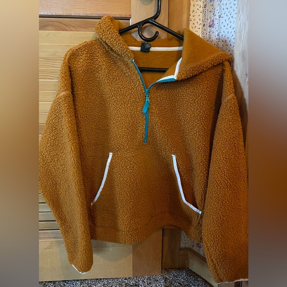 Wild Fable XS oversized teddy pull-over coat